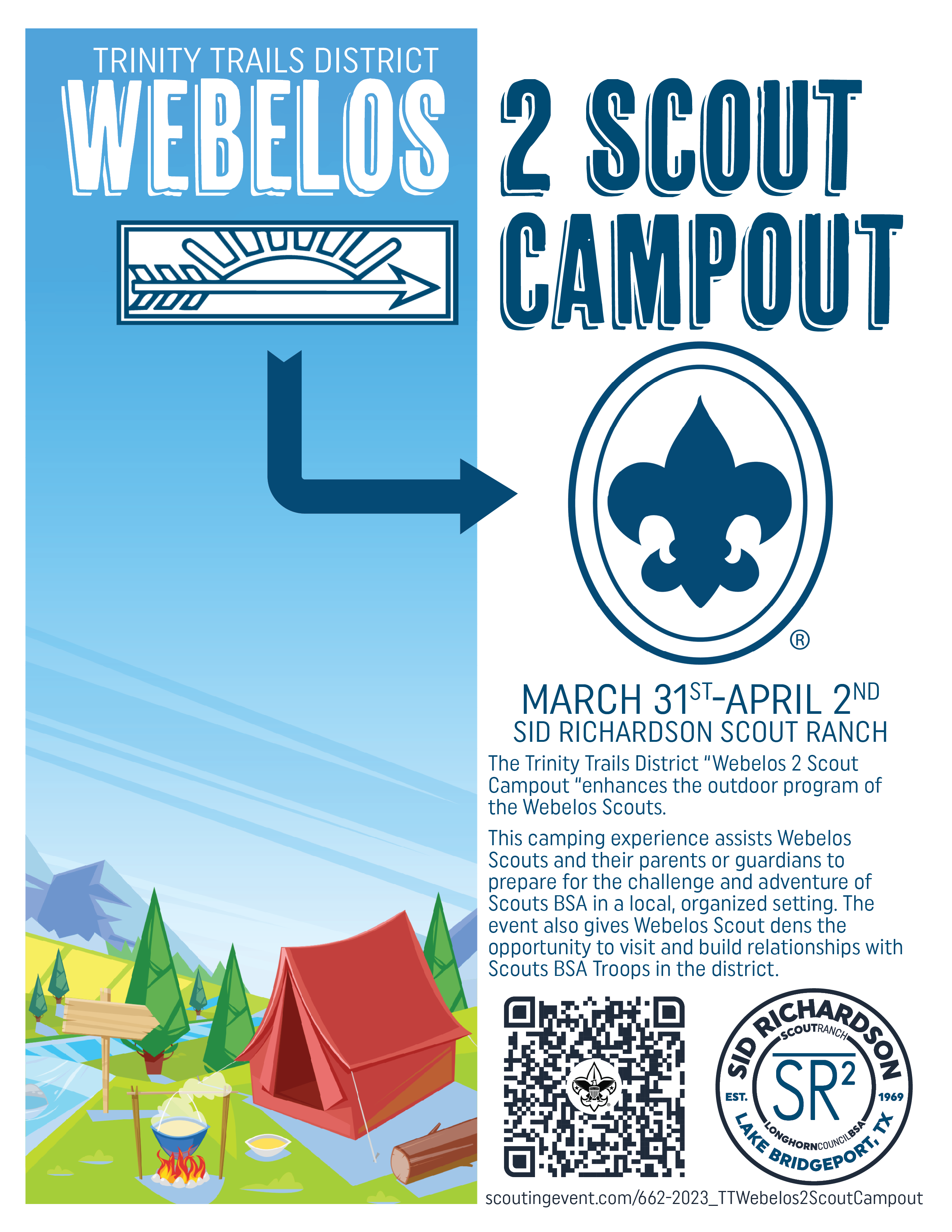 Longhorn Council - Webelos 2 Scout Campout-Trinity Trails